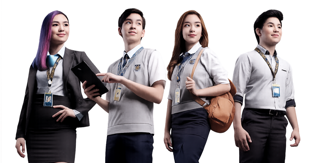 STI Students at Library